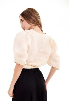 Blusa Con Manga Bombacha Para Mujer