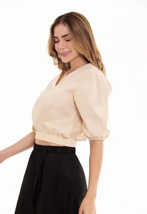 Blusa Con Manga Bombacha Para Mujer