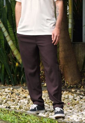 Pantalón Casual Café Para Hombre
