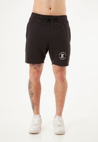 Bermuda Estampada Negra Para Hombre Belife