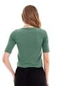 Blusa Verde Con Escote Para Mujer de Belife