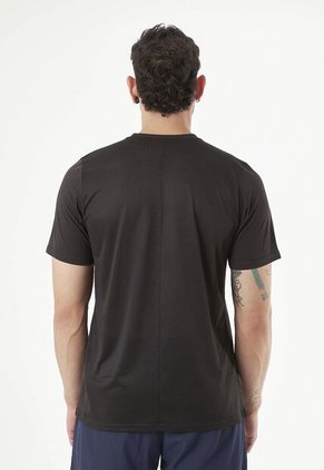 Camiseta Manga Corta Negra Para Hombre