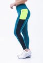 Legging Deportivo Verde Cortes Contraste Para Mujer Belife.- de Belife