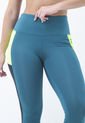 Legging Deportivo Verde Cortes Contraste Para Mujer Belife.- de Belife