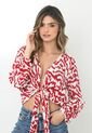 Blusa Con Escote Frontal Sesgado Y Manga Larga de Belife