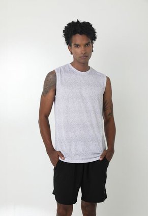 Camiseta Gris Manga Sisa Para Hombre