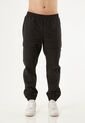 Jogger Negro Con Bolsillos Cargo Para Hombre de Belife