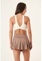 Top Deportivo Ivory Con Escote En Espalda Para Mujer de Belife