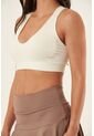 Top Deportivo Ivory Con Escote En Espalda Para Mujer de Belife