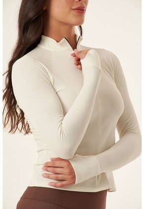 Buzo Cuello Alto Ivory Para Mujer