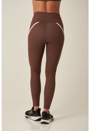 Leggings Tiro Alto Café Para Mujer