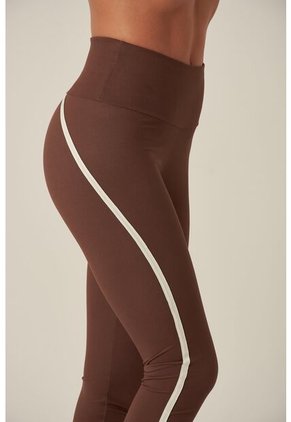 Leggings Tiro Alto Café Para Mujer