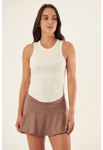 Camiseta Deportiva Manga Sisa Ivory Para Mujer Belife