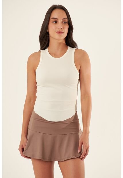 Camiseta Deportiva Manga Sisa Ivory Para Mujer