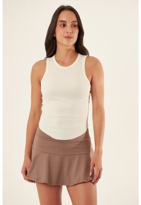 Camiseta Deportiva Manga Sisa Ivory Para Mujer