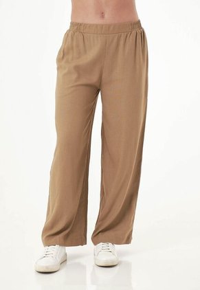 Pantalón Amplio Café Para Mujer