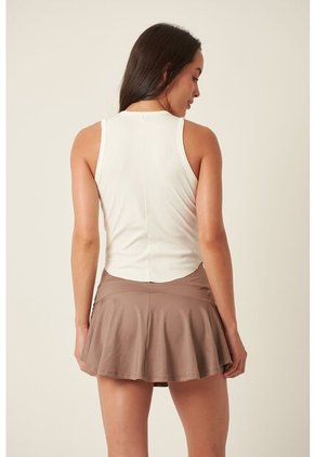 Camiseta Deportiva Manga Sisa Ivory Para Mujer