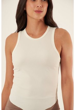 Camiseta Deportiva Manga Sisa Ivory Para Mujer