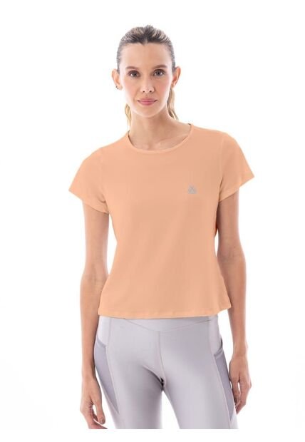 Camiseta Manga Corta Naranja Para Mujer