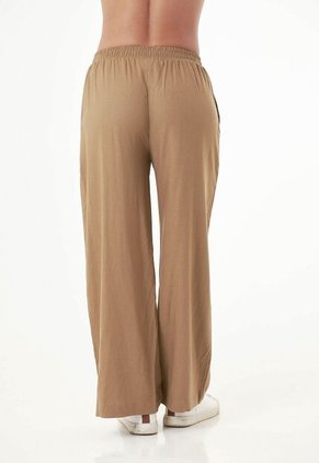Pantalón Amplio Café Para Mujer