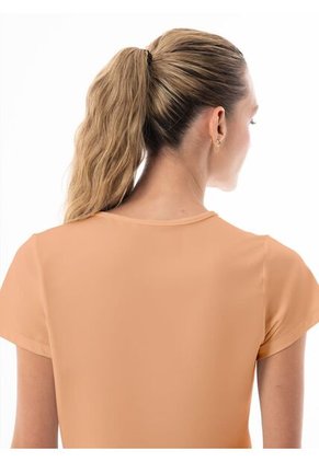 Camiseta Manga Corta Naranja Para Mujer