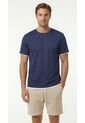Camiseta Manga Corta Azul Para Hombre de Belife