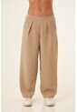 Pantalón Amplio Arena Con Prenses Para Mujer de Belife