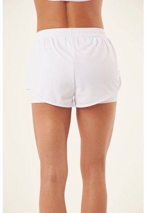 Short Deportivo Blanco Con Ciclista Interno Para Mujer