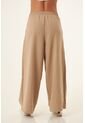 Pantalón Amplio Arena Con Prenses Para Mujer de Belife