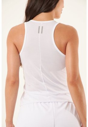 Camiseta Deportiva Manga Sisa Blanca Para Mujer