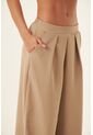 Pantalón Amplio Arena Con Prenses Para Mujer de Belife