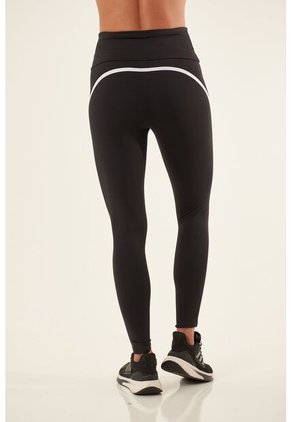 Leggins Negro Con Pretina Alta Para Mujer