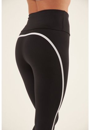 Leggins Negro Con Pretina Alta Para Mujer