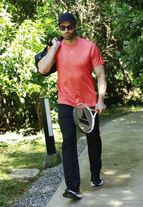 Camiseta Manga Corta Naranja Para Hombre