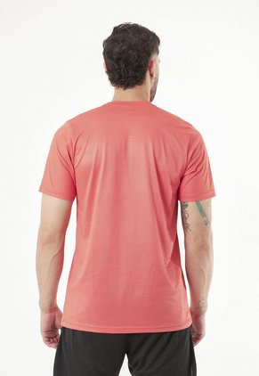 Camiseta Manga Corta Naranja Para Hombre