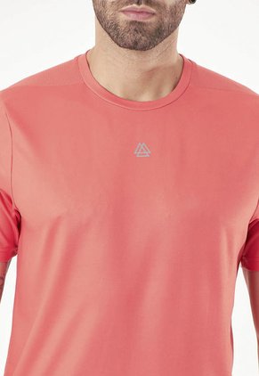 Camiseta Manga Corta Naranja Para Hombre