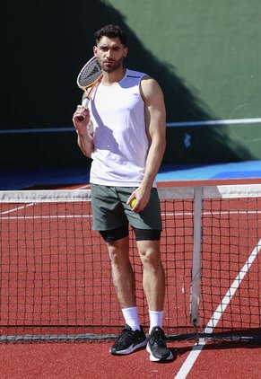 Camiseta Deportiva Manga Sisa Blanca Para Hombre