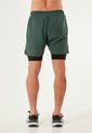 Pantaloneta Deportiva Verde Con Ciclista Para Hombre de Belife