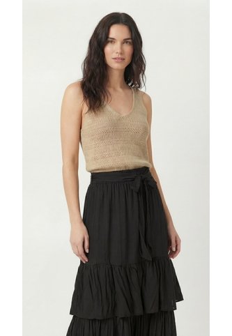 Blusa Tejida Manga Sisa Croche Mujer Belife