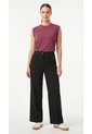 Pantalón Negro En Lino Para Mujer de Belife
