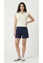 Chaleco Tejido Ivory Con Cuello Camisero Para Mujer de Belife