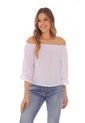 Blusa Con Cuello Bandeja - Mujer de Belife