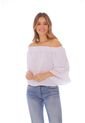 Blusa Con Cuello Bandeja - Mujer de Belife