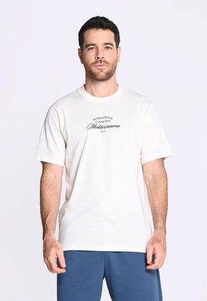 Camiseta Manga Corta Estampada Ivory Para Hombre En Poliéster