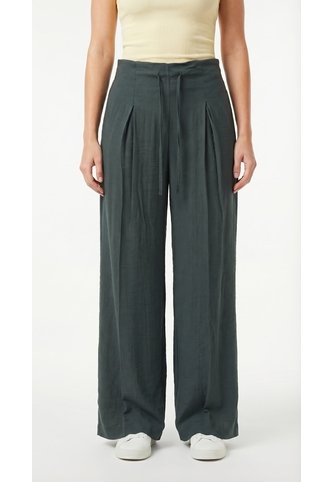 Pantalón Verde Amplio Para Mujer Belife