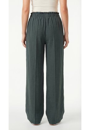 Pantalón Verde Amplio Para Mujer