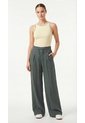 Pantalón Verde Amplio Para Mujer de Belife