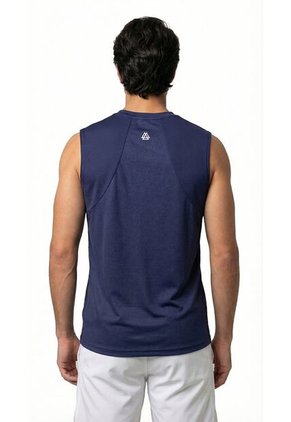 Camiseta Deportiva Azul Manga Sisa Para Hombre