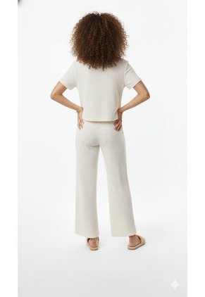 Pantalón Ivory En Textura Para Mujer