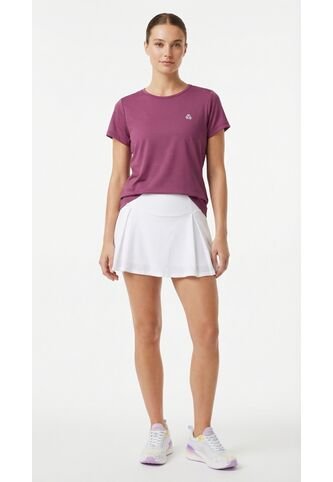 Camiseta Deportiva Manga Corta Morada Para Mujer Belife